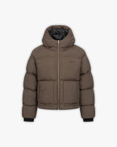 PUFFER JACKET BROWN