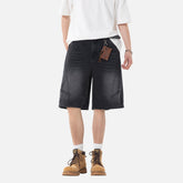 Vintage Washed Denim Shorts