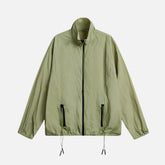 Vintage Athletic Stand-Collar Jacket