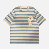 Unique Striped Graphic Tee