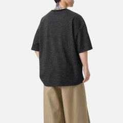 Minimal Striped Crewneck Tee