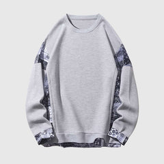Retro Patterned Sweatshirt