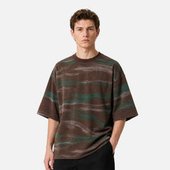 Graphic Colorblock Crewneck Tee