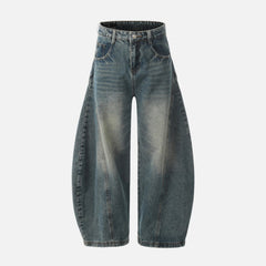 Washed Blade Baggy Jeans
