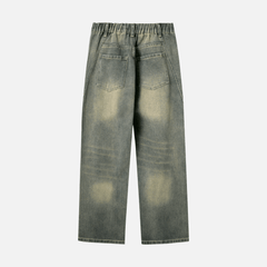 Patchwork Washed Jeans