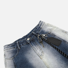 Gradient Washed Baggy Jeans
