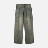 Patchwork Washed Jeans