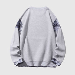 Retro Patterned Sweatshirt