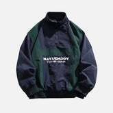Vintage Colorblock Half-Zip Sweatshirt