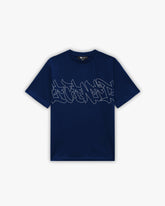 GRAFFITI TEE BLUE