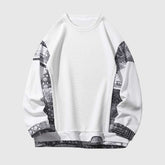 Retro Patterned Sweatshirt