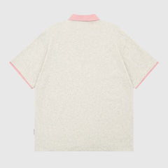Graphic Polo Shirt with Name Tag