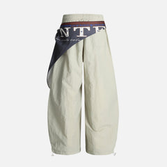 Vintage Paratrooper Wide-Leg Pants