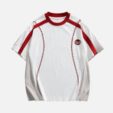 Colorblock "Baseball" Cotton Tee