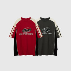 Patchwork Racing Cotton Tee