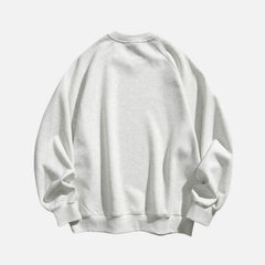 Colorblock Patchwork Crewneck Sweatshirt