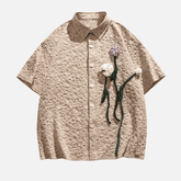 Textured Floral Shirt