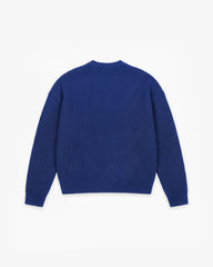 V-LOGO KNITWEAR ROYAL BLUE