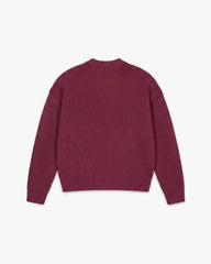 V-LOGO KNITWEAR DARK CHERRY
