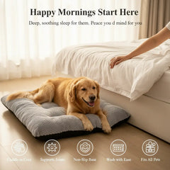Calming Plush Haven Luxe Pet Bed
