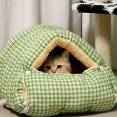 Cozy Cave Pet Bed for Security & Warmth