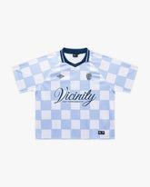 CARO CHECKER JERSEY BLUE/WHITE