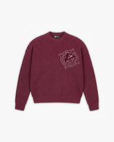 V-LOGO KNITWEAR DARK CHERRY