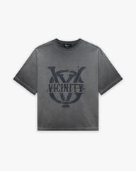 INITIALS TEE DARK GREY