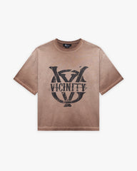 INITIALS TEE BROWN