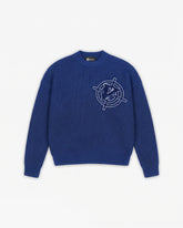 V-LOGO KNITWEAR ROYAL BLUE