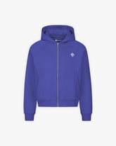 INSIDE OUT ZIP HOODIE OCEAN BLUE