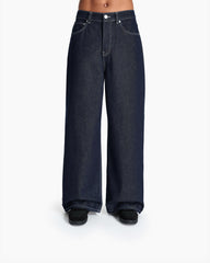 VOLUME DENIM RAW BLUE