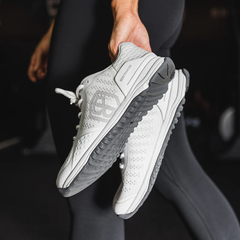 B. P White Grey Wide Fit Barefoot Training Shoes