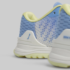 B. P Savage Blue Yellow Wide Fit Cross Training Shoes