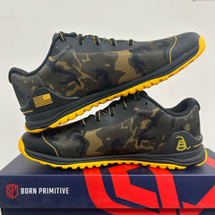 B. P Savage Camo Wide Fit Training Shoes