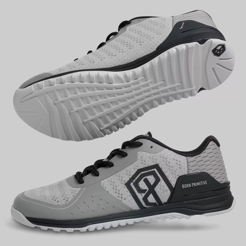 B. P Savage Storm Grey Black Wide Fit Cross Training Shoes