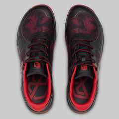 B. P Savage Red Camo Wide Fit Cross Training Shoes