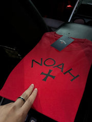 NOAH MARS小众潮牌十字架简约美式休闲情侣潮流老钱风全棉短袖T恤