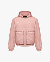 SCRIPT LOGO LEATHER JACKET VINTAGE PINK
