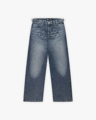 EMBOSSED SCRIPT LOGO DENIM BLUE
