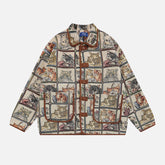 Vintage Cat Embroidered Bomber Jackets