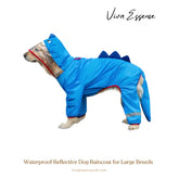 Dino-Spike Dog Raincoat: Playful & Protective