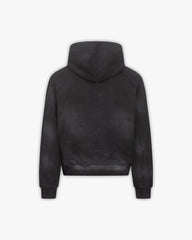 FADED WASH HOODIE BLACK