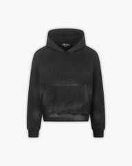 FADED WASH HOODIE BLACK