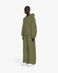INSIDE OUT ZIP HOODIE KHAKI