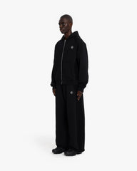 INSIDE OUT ZIP HOODIE BLACK