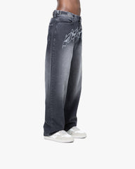 OUTLINED MIRAGE DENIM GREY / WHITE