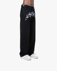 OUTLINED MIRAGE DENIM BLACK / WHITE