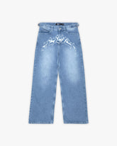 OUTLINED MIRAGE DENIM LIGHT BLUE / WHITE