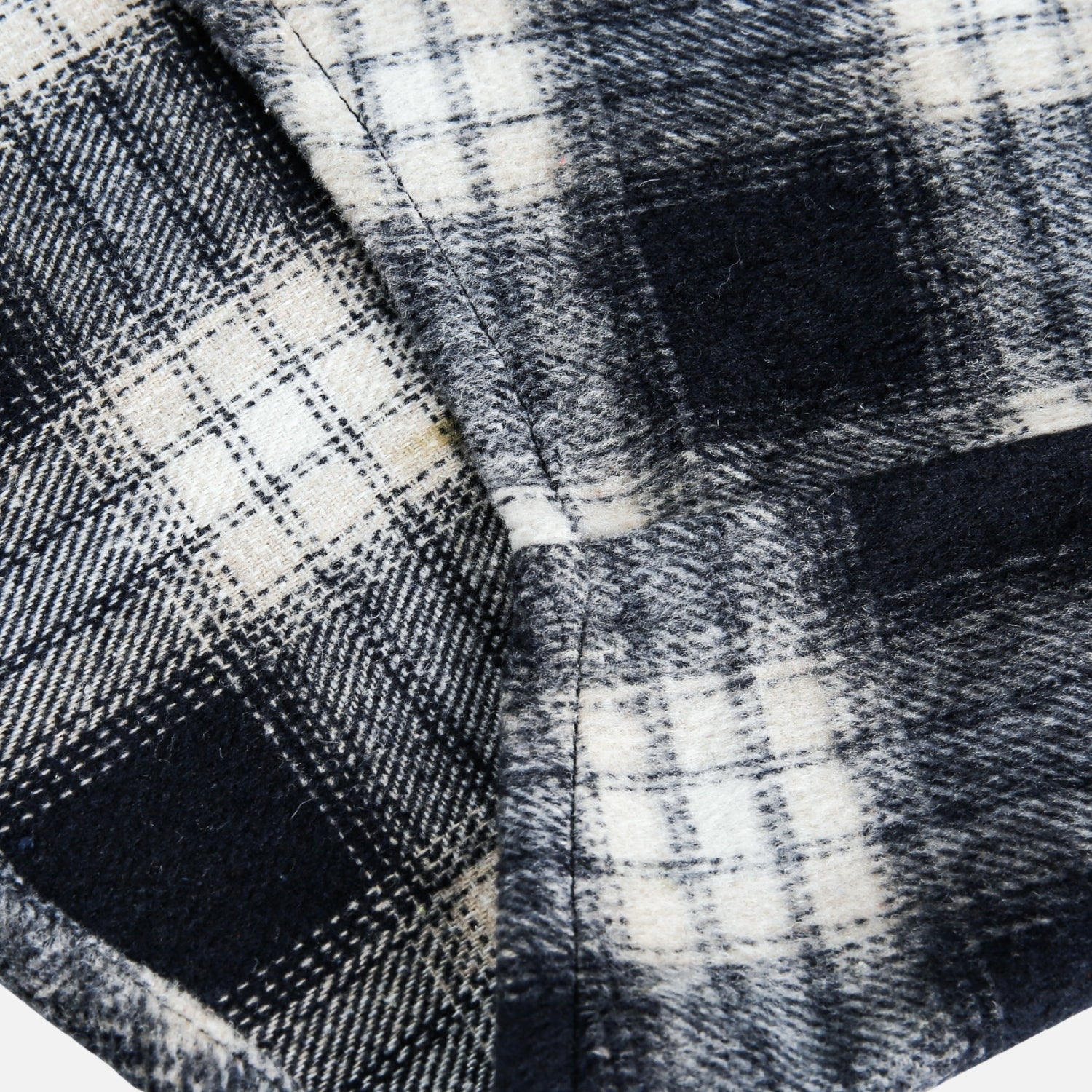 Colorblock Brushed Plaid Hoodie Shirt